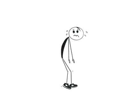 petit bonhomme fatigué